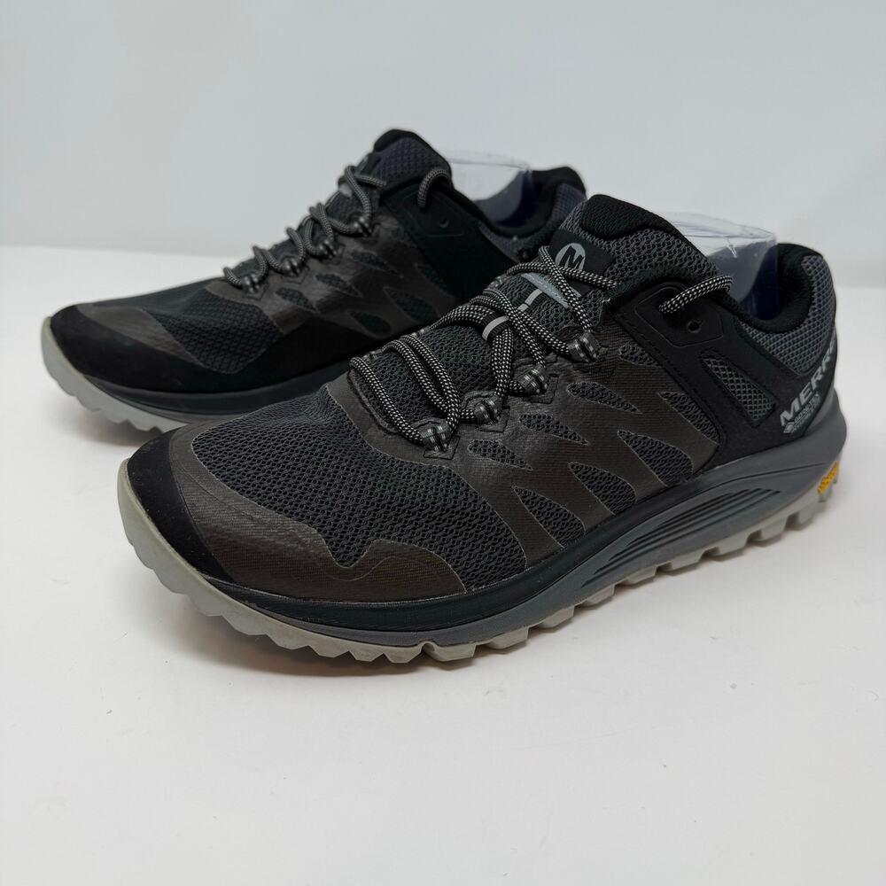 Merrell Nova 2 GTX Trail Running Shoe Men's 10W Grey Gore-tex Invisible Fit - Picture 2 of 12
